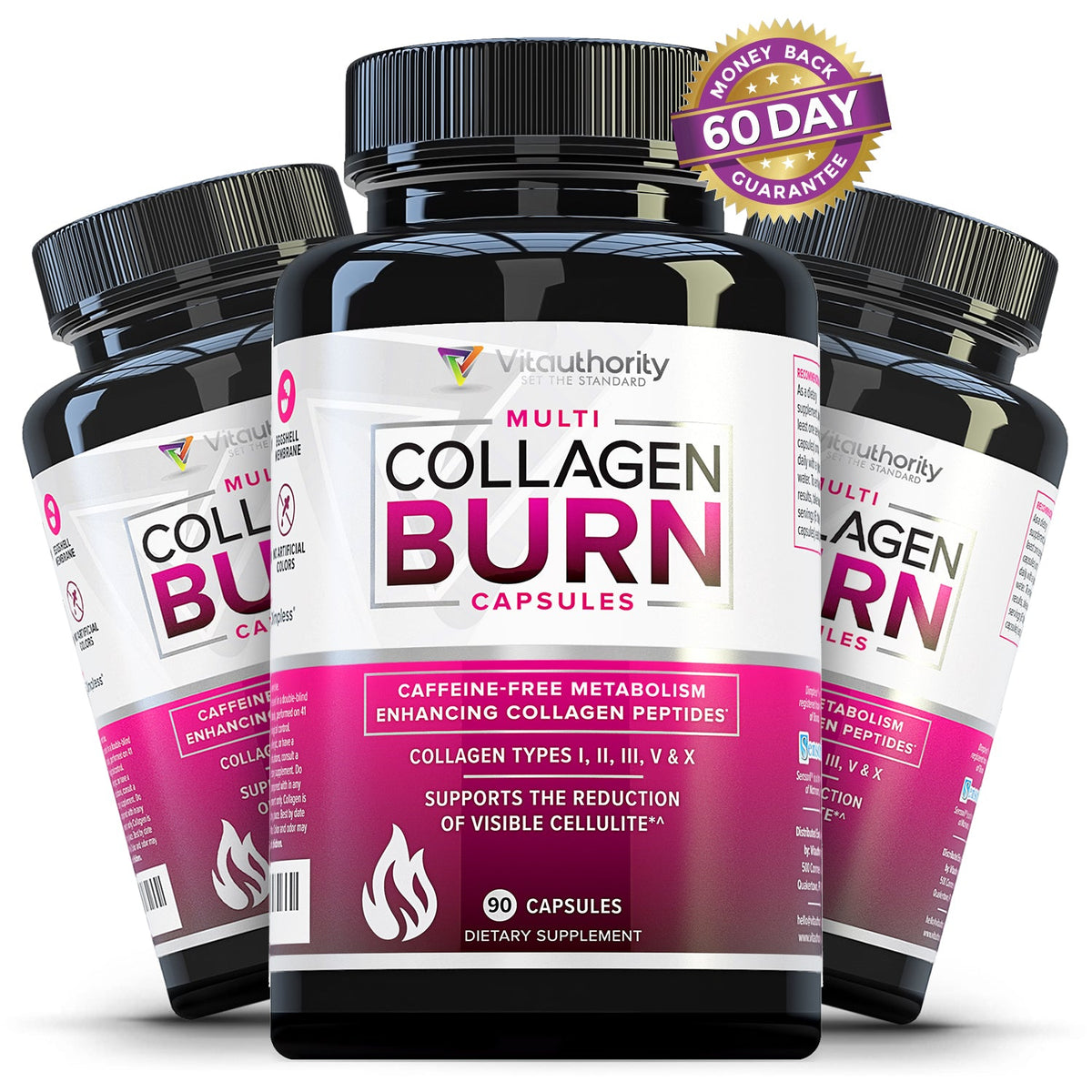 3 Bottles of Multi Collagen Burn Capsules — Vitauthority (Canada)