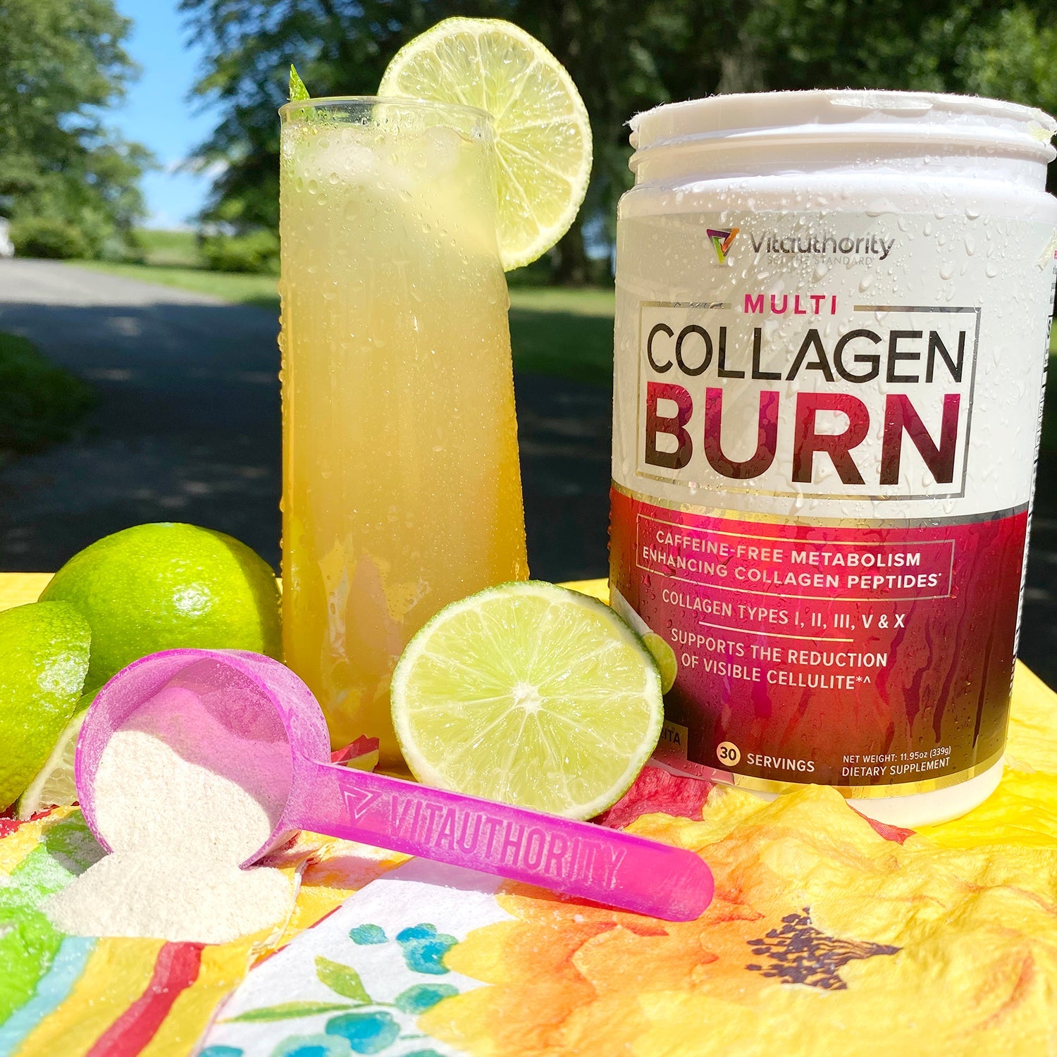 2 Bottles of Multi Collagen Burn - Margarita Flavor