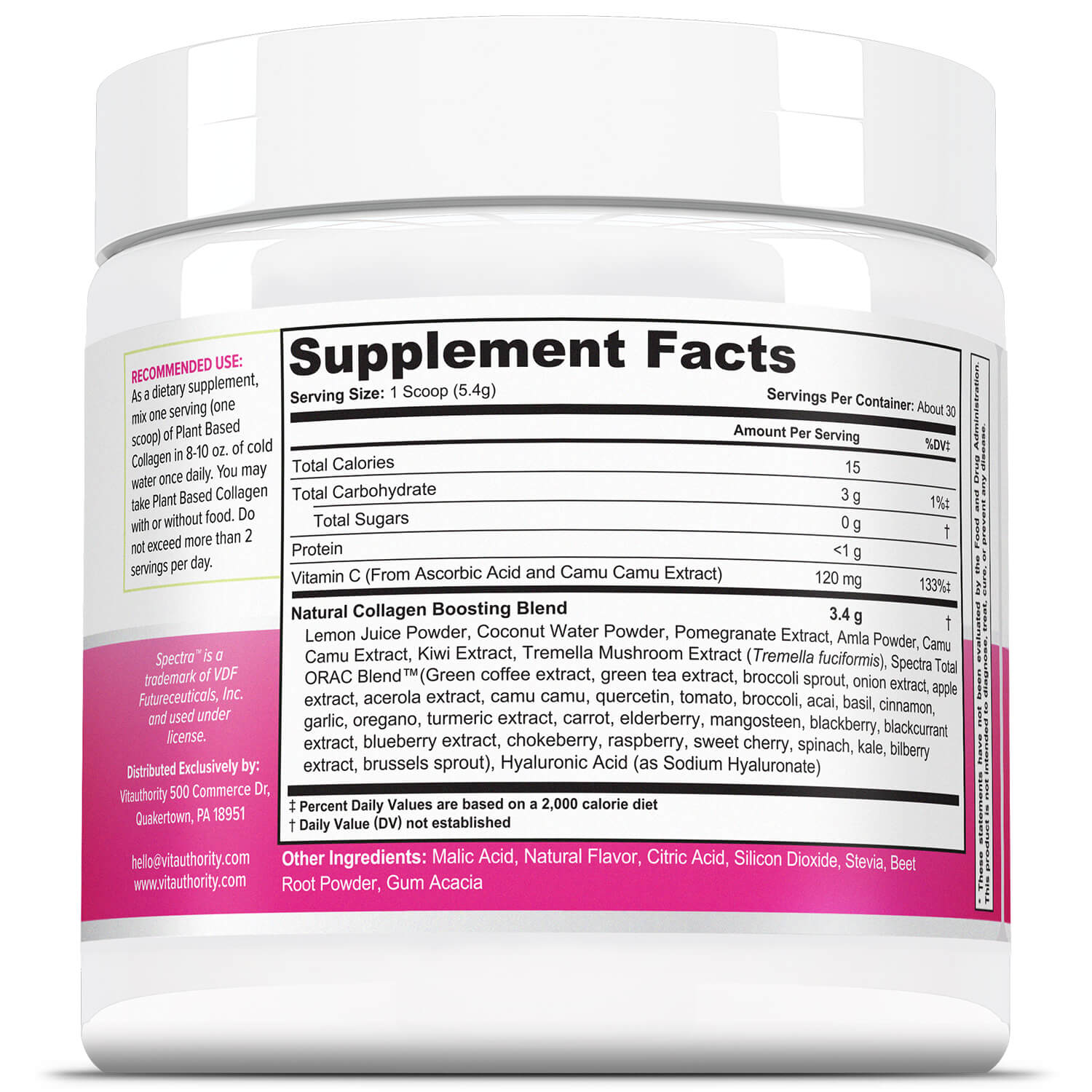 4 Bottles of PLANT BASED COLLAGEN BOOST