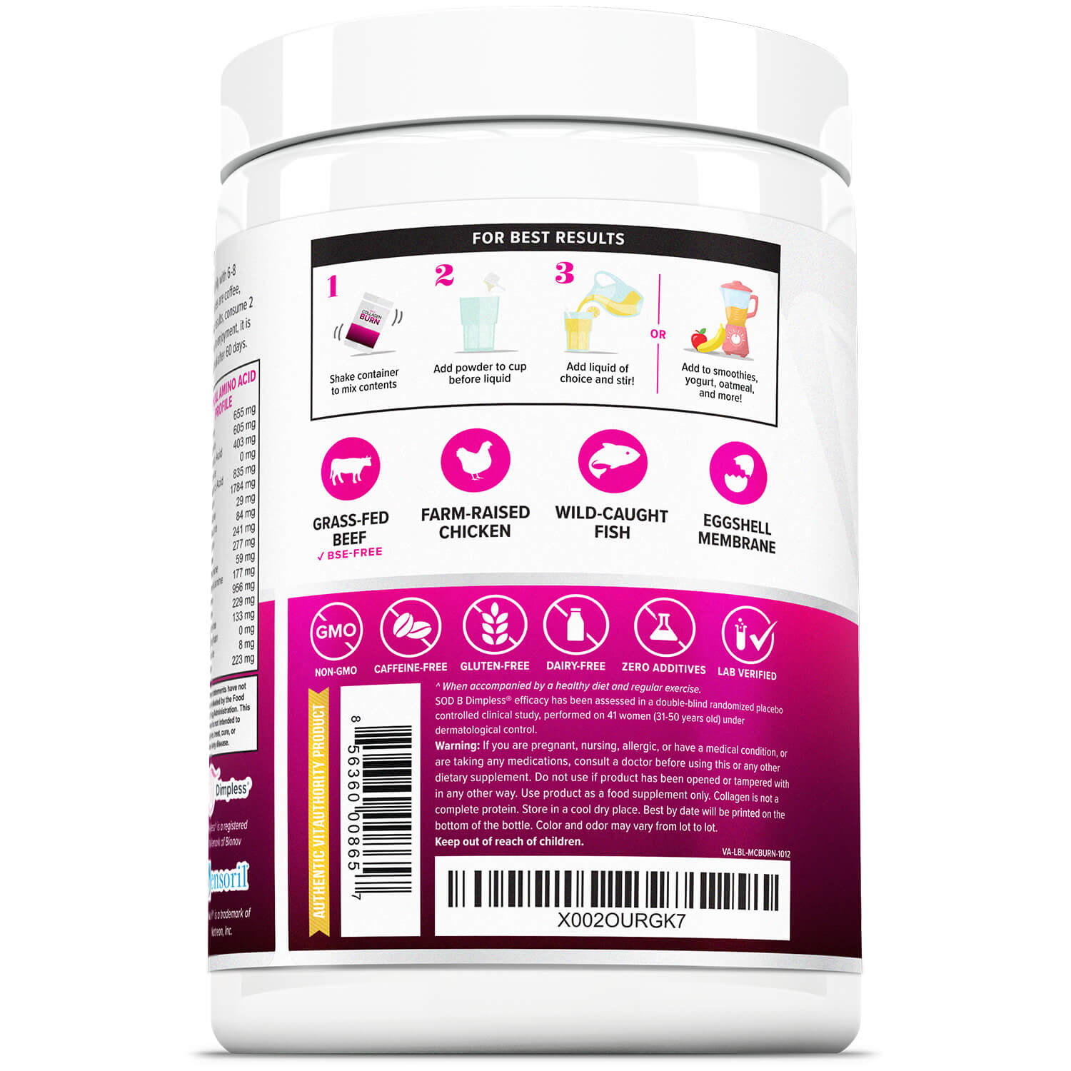 3 Bottles of Multi Collagen Burn
