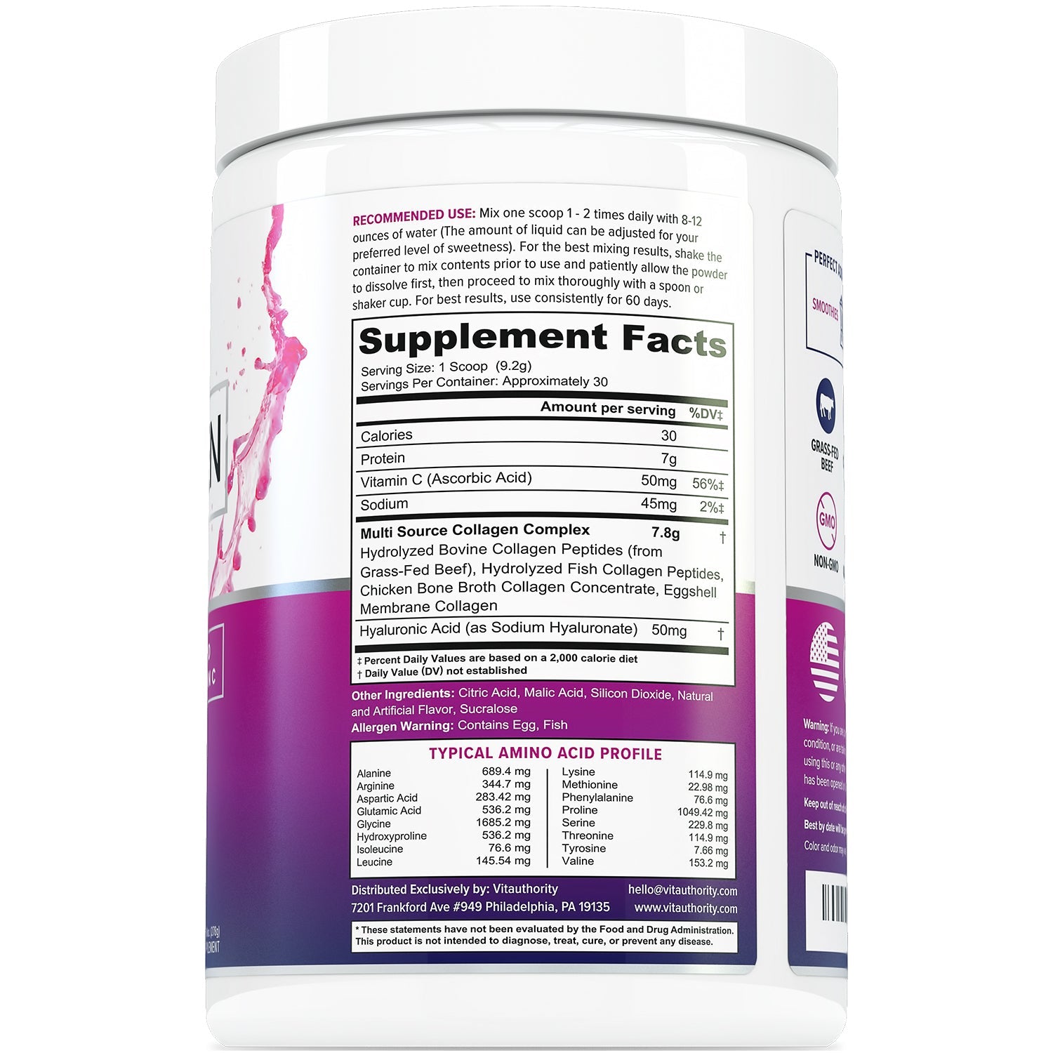 MULTI COLLAGEN + PINK LEMONADE FLAVOR