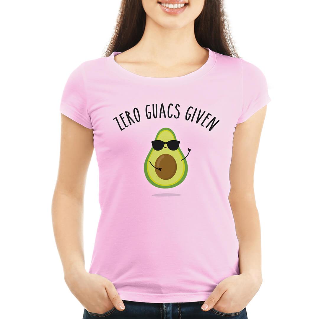 Zero Guacs Given Bella Canvas Tee (Pink)